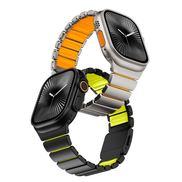 Suitable for Apple Watch Magnetic Buckle Luxury Titanium Breathable Ultra3 Compatible Watch S10/S11 Strap