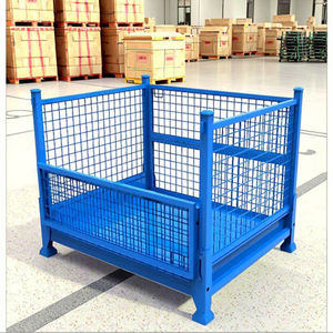 Factory Direct Steel Wire Mesh Storage Box Portable Collapsible Turnover Container Foldable Wire Cage for Stillage Circulation - Product Image 4