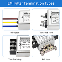 Filtre de suppression de bruit RFI DC monophasé à borne à vis en métal Minen pour dispositif d'automatisation