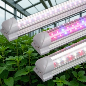 מנורת לד לגידול צמחים 60 ס\"מ 90 ס\"מ 120 ס\"מ T8 ספקטרום מלא, יעילות אנרגטית גבוהה (PPE), צינור תאורה לגידול צמחים פנימיים - Product Image 1