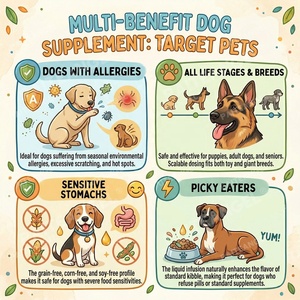 Integratore Liquido Antiallergico per Animali Domestici OEM/ODM Aller-Immune Drops con Colostro e Quercetina - Product Image 3