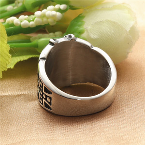 yunnique Crown <b>Ring</b> Men's Retro Silver Stainless Steel Punk Style Gift Jewelry - Product Image 3