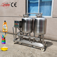 Unité de nettoyage mobile CIP sanitaire HUATAI OEM ODM pour la transformation laitière, intégrée, en acier inoxydable, montée sur skid, conforme ISO