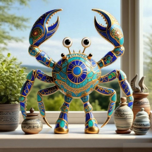 Sáng Tạo văn hóa phi vật thể cloisonne chòm sao trang trí ung thư - Product Image 5