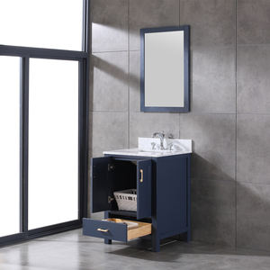 Mueble de Baño Moderno de Alta Gama de 24 Pulgadas con Lavabo de Cerámica y Características Resistentes al Agua - Product Image 4