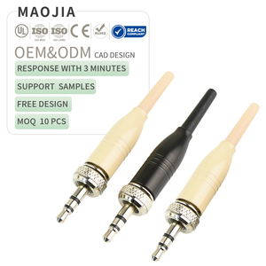 Bloqueio roscado <span class=keywords><strong>3.5mm</strong></span> Áudio Jack Liga Cobre Contatos Conector Tipo Solda com Porca Soquete Estéreo Industrial - Product Image 1