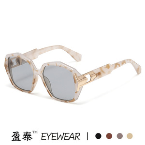 Yingtai Eyewear Polygonal Sunglasses UV400 PC <b>Frame</b> Unisex Fashionable Sun Protection - Product Image 4