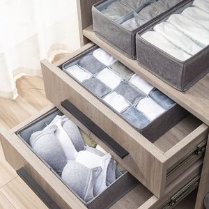 Boîte de rangement pliable pour sous-vêtements en tissu cationique, organiseur de tiroir pour soutiens-gorge et chaussettes, ensemble d'organisateurs de sous-vêtements pour armoire - Product Image 6
