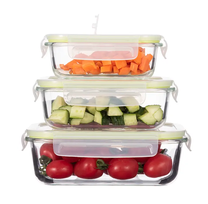 Buzdolabı depolama düşük sıcaklığa dayanıklı cam sebzelik kutusu