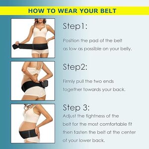 Cinto De Maternidade Gravidez Belly Band Voltar Suporte Abdominal Binder Voltar Brace Aliviar Voltar Pélvica Quadril Dor - Product Image 5
