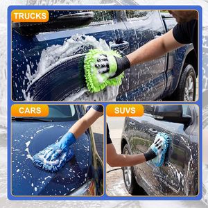 Éponge de lavage auto en chenille premium à séchage rapide, sans rayures, absorbante, en microfibre, pour le nettoyage des voitures - Product Image 4