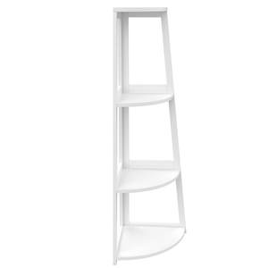 Étagère d'angle en bambou Étagère d'angle en bambou à 4 niveaux Étagère d'angle en bambou à échelle ouverte, support d'étagère moderne dans le salon OEM/ODM - Product Image 1