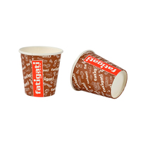 Kleine waterdichte wegwerp papieren bekers met aangepast logo voor espresso-tasting, café, restaurant, hotel, feest, dranken-service