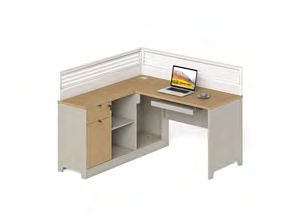 Modern Simple Office Compartment Employee Workstation Desk