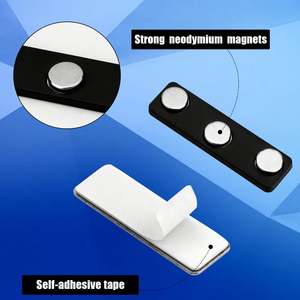 Strong <b>Name</b> <b>Tag</b> Magnet Backs <b>Name</b> Magnetic <b>Name</b> Badge Magnets with 3pcs Neodymium Magnets - Product Image 5