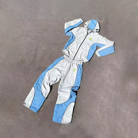 Fabricant de survêtements personnalisés Veste zippée brodée Ensemble de jogging Pantalon de survêtement en nylon à blocs de couleurs Survêtements coupe-vent pour hommes