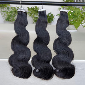 הסיטונאי 12a כיתה שיער הודי גולמי שיער חלקה הרחבות עור בלתי נראה חלקה הרחבות דה cheveux סרט בהרחבות שיער אנושי - Product Image 2