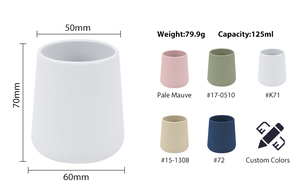 Gobelet en silicone de qualité alimentaire sans BPA, non toxique, anti-fuite, portable, pour bébé, tasse d'apprentissage pour nourrissons - Product Image 6