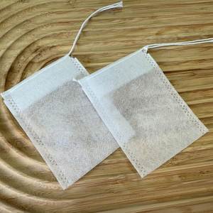 7*9cmFood Grade Non-Woven Fabric <b>Tea</b> Bags with Drawstring Disposable <b>Tea</b> <b>Infusers</b> for Home & Kitchen - Product Image 6