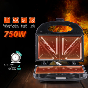 750W hai mặt sưởi ấm bánh <span class=keywords><strong>sandwich</strong></span> máy dễ dàng để làm sạch bánh <span class=keywords><strong>Sandwich</strong></span> <span class=keywords><strong>Maker</strong></span> không dính lớp phủ bánh <span class=keywords><strong>sandwich</strong></span> máy - Product Image 4