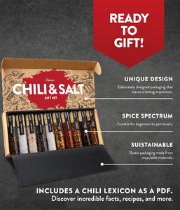 Ensemble de salières et poivrières modernes pour épices, coffret cadeau gastronomique pour la Saint-Valentin et la fête des pères - Product Image 3