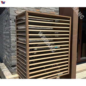 Panneau de balustrade de balcon en acier contemporain, grille décorative extérieure murale à découpe géométrique - Product Image 6