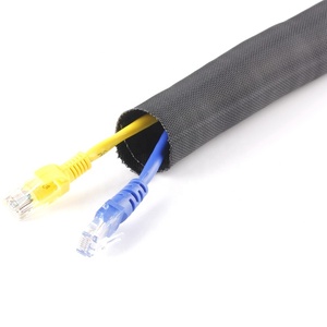 38.1mmブラックセルフクロージングブレードワイヤールームセルフクロージングケーブルラップ編組スリーブ - Product Image 5