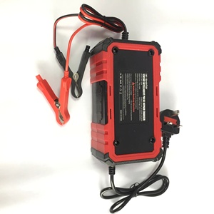 เครื่องชาร์จแบตเตอรี่รถยนต์และมอเตอร์ไซค์อัจฉริยะ 12V 16A 24V 8A สำหรับแบตเตอรี่ลิเธียม LiFePO4 AGM GEL ตะกั่วกรด พร้อมอะแดปเตอร์สำหรับรถยนต์ - Product Image 2