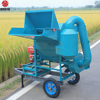 Batteuse à grains multifonctionnelle mini batteuse à riz multi-usages Blé sorgho haricots secs batteuse de colza
