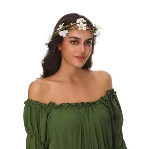 <span class=keywords><strong>Couronne</strong></span> <span class=keywords><strong>de</strong></span> <span class=keywords><strong>fleurs</strong></span> artificielles pour mariée, serre-tête, accessoire capillaire, guirlande florale, <span class=keywords><strong>couronne</strong></span> halo, best-seller - Product Image 2