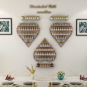 <b>Nail</b> art rack wall-mounted heart-shaped trendy display stand for <b>nail</b> polish glue display stand for <b>nail</b> art store wall-mounted - Product Image 4