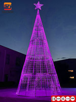 Luz Decorativa Programable con Motivo de Árbol de Navidad para Proyectos Festivos