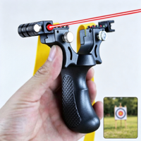 Slingshot de haute qualité, portable, pour tir en plein air, en ABS, avec bande élastique, visée laser, slingshots et accessoires de haute précision