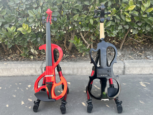 Conjunto completo de violín eléctrico de 4 cuerdas sólido de alta calidad con varios estilos y colores - Product Image 3