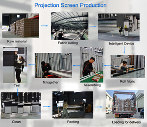 Écran de projection électrique motorisé encastré au plafond à contraste amélioré, 120 pouces, pour home cinéma, résistance à la lumière de 90 %, écran 16:9 - Product Image 2