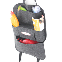 Personnalisation acceptée boîte pliable siège arrière avec plateau voiture feutre organisateur stockage