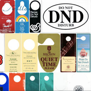 لافتات وأرقام غرف فندقية مخصصة عالية الجودة، لافتة عدم الإزعاج على مقبض الباب - Product Image 6