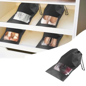 Sac de rangement à cordon en non-tissé pour jouets et chaussures, anti-poussière, avec logo personnalisé, prix de gros abordable - Product Image 4