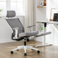 Ayaklık ile özel Logo yüksek geri bilgisayar uzanmış ergonomik yönetici müdür ofis sandalyesi