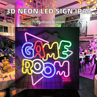 Insegna LED 3D Personalizzata con Illuminazione Frontale e Posteriore, Logo Aziendale con Luce al Neon per Uso in Centri Commerciali