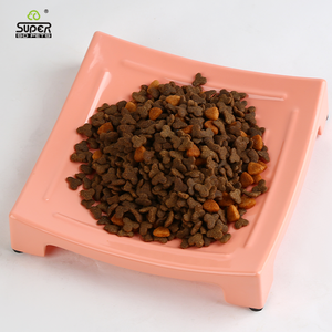 Bacia retangular <span class=keywords><strong>pet</strong></span> com design padrão loop, alimentador anti-derrapante gato para tigelas gato - Product Image 6