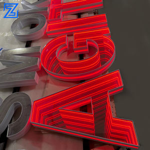 ป้ายไฟนีออน 3 มิติ ภาพลวงตาแบบอินฟินิตี้ มิเรอร์ แอบซ์ ตัวอักษรเรืองแสง สำหรับตกแต่งงานแต่งงาน งานวันเกิด และของชำร่วย - Product Image 3