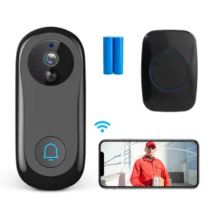 Video Doorbell Outdoor Dual Storage Mode 1080p Night Vision Rechargeable WiFi Smart Wireless Doorbell