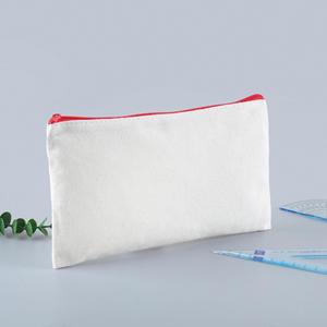 Trousse à crayons en toile portable avec fermeture éclair, pochette cosmétique pour étudiantes, sac imprimé avec logo, pliable, 21*13 cm, modèle d'origine Wenzhou - Product Image 2