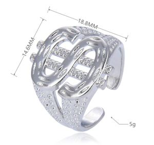 <b>Pop</b> Hip Hop Dollar Sign <b>Ring</b> Opening Design Adjustable Punk Hand Jewelry Wholesale - Product Image 2