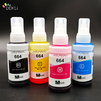 Encre de recharge T664 pour Epson ET-2550 L200 L210 Encre à colorant pour imprimante Premium