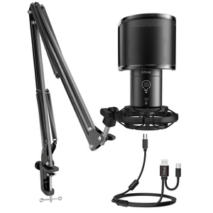 ไมโครโฟน USB <span class=keywords><strong>T683</strong></span> fifine พร้อมช่องเสียบ Type C สำหรับไมโครโฟนบันทึกการเล่นเกมพีซีโทรศัพท์ - Product Image 1