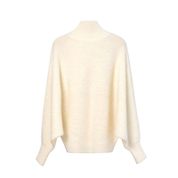 Pull tricoté pour femme 100 % laine, col roulé, prêt-à-porter, design tendance 2026, prix de gros abordable, économique