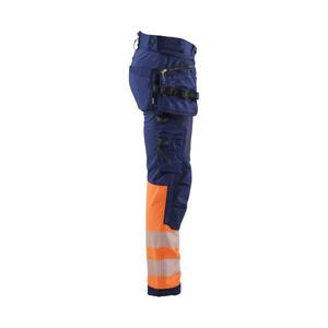 BLAKLADER - 182125138953C148 Pantalon Softshell haute visibilité Bleu marine/Orange-EAN 7330509878583 HI-VIS WORKWEAR - Product Image 3