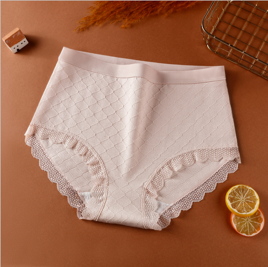 Ropa interior de algodón para mujer, bragas elásticas de cintura